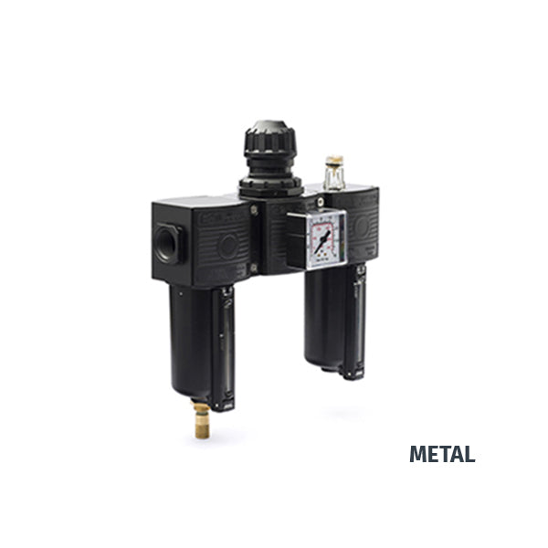 E/23-SC MEDIUM - Gruppo filtro - Regolatore - Lubrificatore modulare CON SCARICO AUTOMATICO DI CONDENSA - TECNOPOLIMERO o METALLO - Ani E/23-SC MEDIUM - Gruppo filtro - Regolatore - Lubrificatore modulare CON SCARICO AUTOMATICO DI CONDENSA - TECNOPOLIMERO o METALLO - Ani